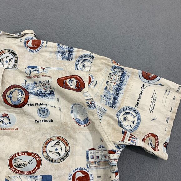 Hook & Tackle Reverse Print Fishing Shirt XL Bahamas Virgin Islands - Picture 15 of 16